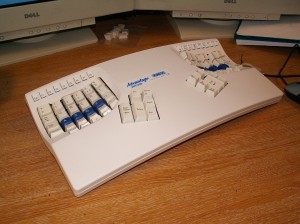 Kinesis Advantage contoured keyboard. Image by James McKay (http://www.jamesmckay.net/)