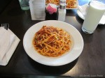 Lautasellinen spaghetti bolognesea
